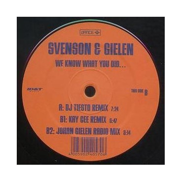 Svenson & Gielen ‎– We Know What You Did (DANCE FACTORY)