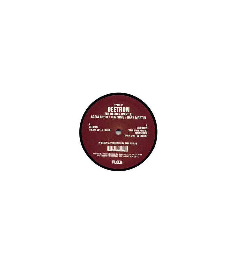Deetron ‎– The Recuts (Part 1) 