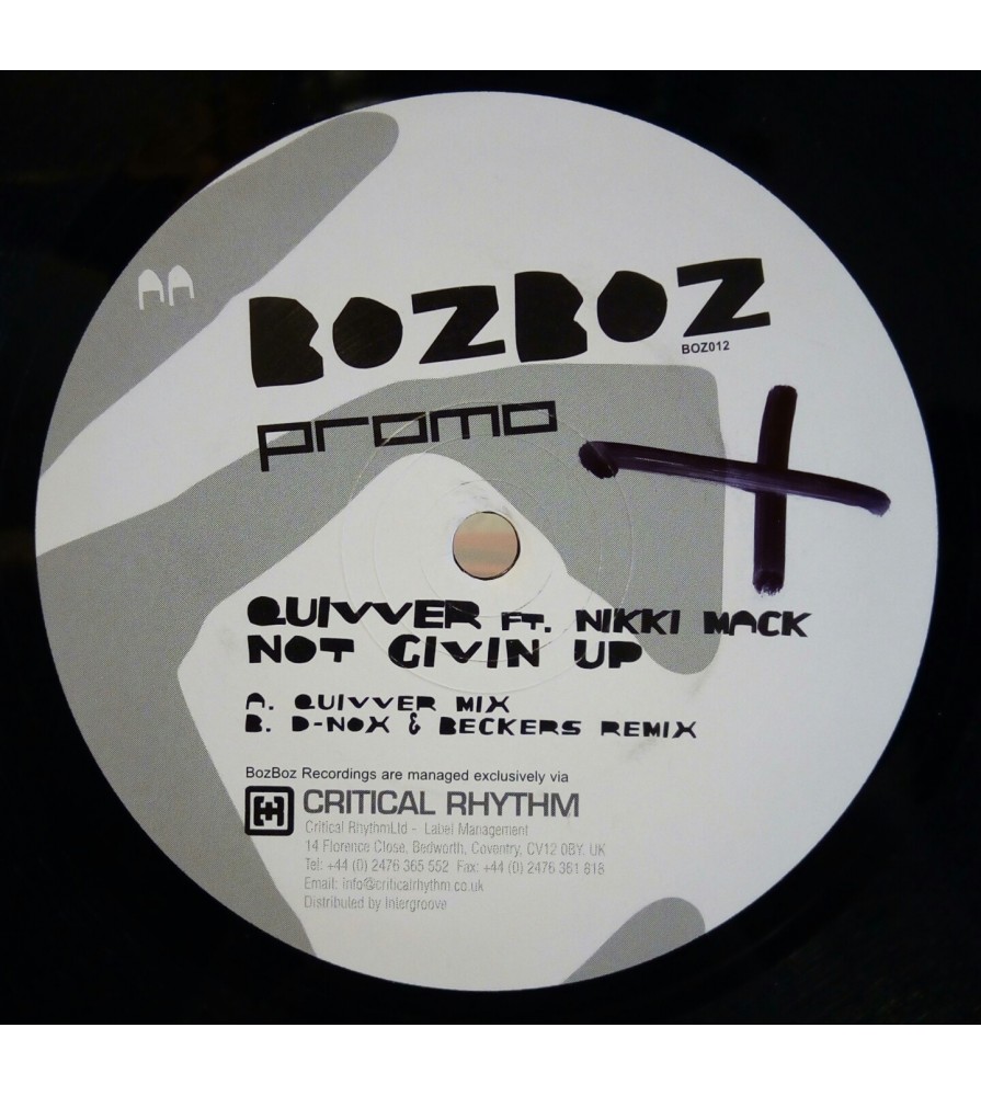 Quivver Ft. Nikki Mack ‎– Not Givin Up 