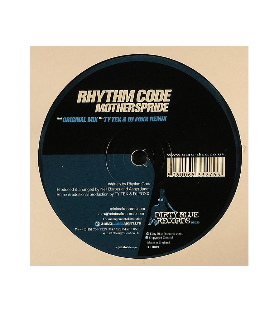 Rhythm Code ‎– Mothers Pride 