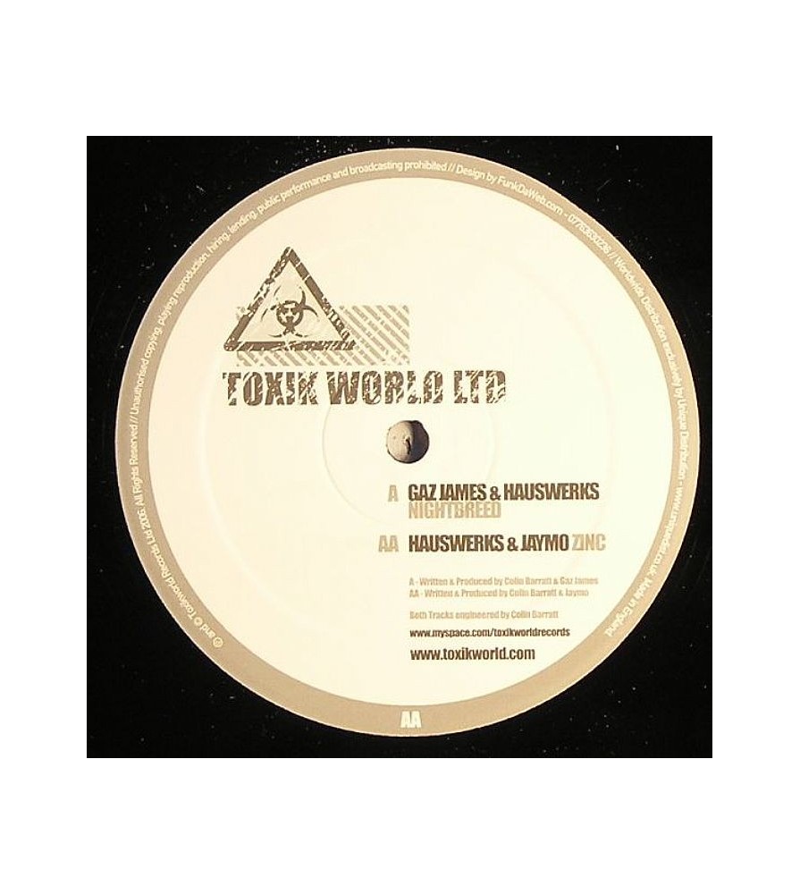 Gaz James & Hauswerks ‎– Nightbreed / Hauswerks & Jaymo - Zinc 