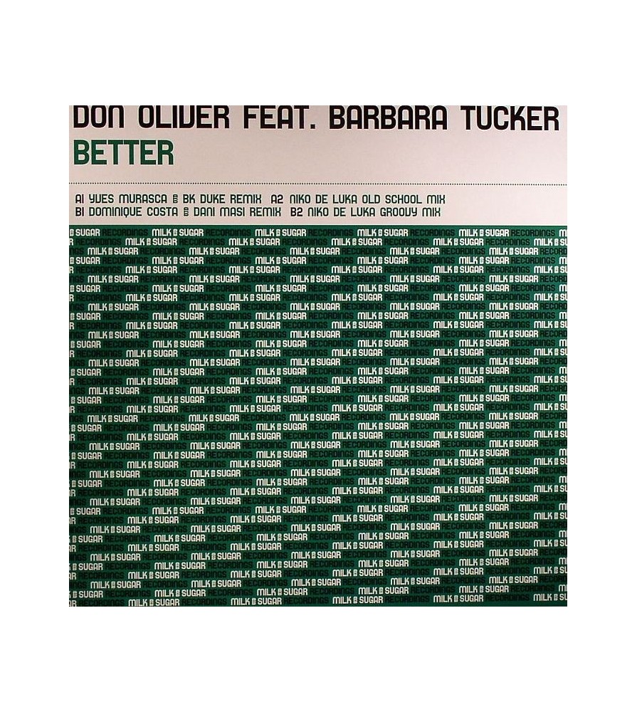 Don Oliver Feat. Barbara Tucker ‎– Better 