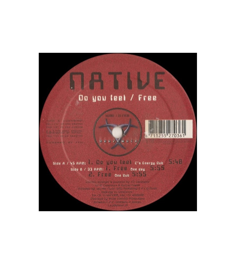 Native  ‎– Do You Feel / Free 