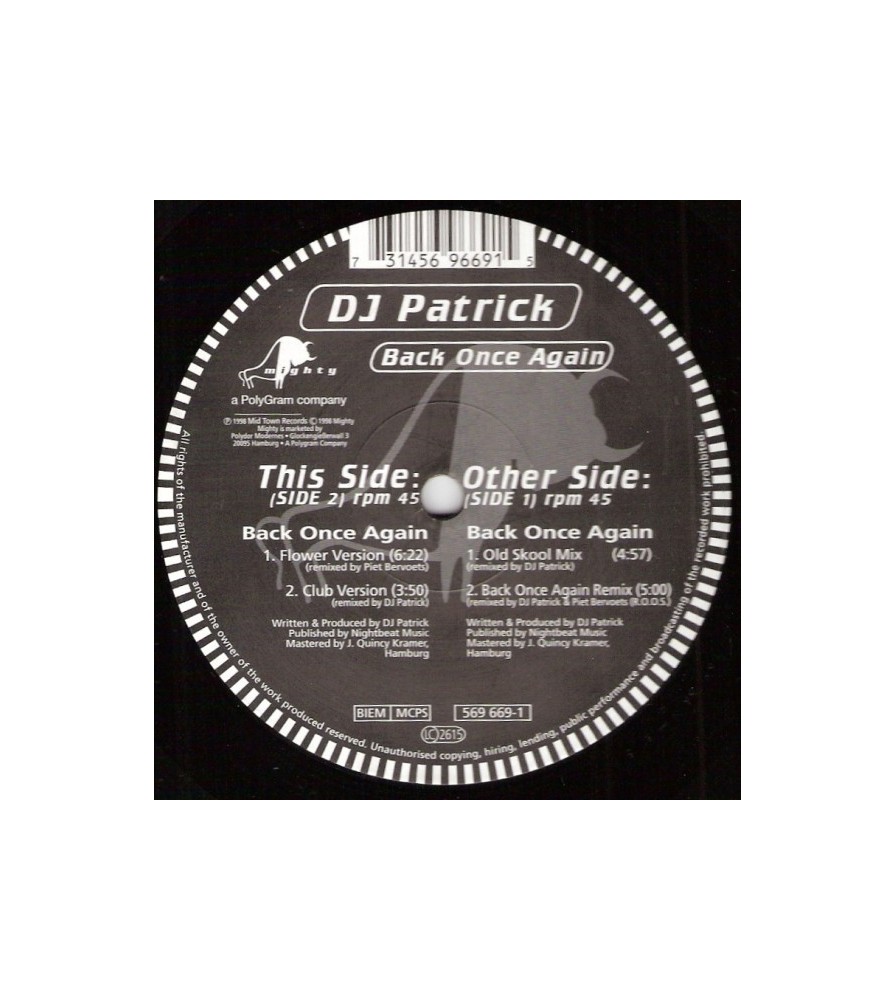 DJ Patrick ‎– Back Once Again 