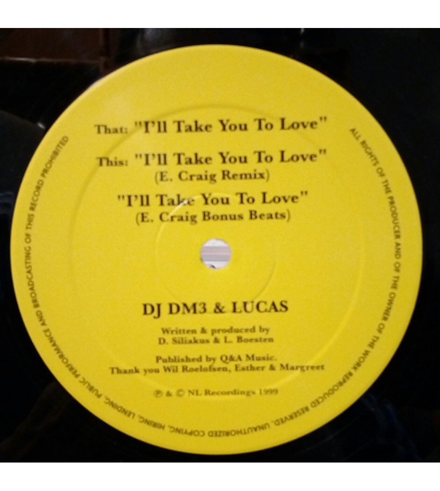 DJ DM3 & Lucas ‎– I'll Take You To Love 