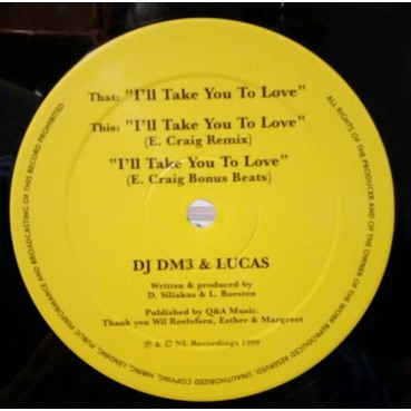 DJ DM3 & Lucas ‎– I'll Take You To Love 