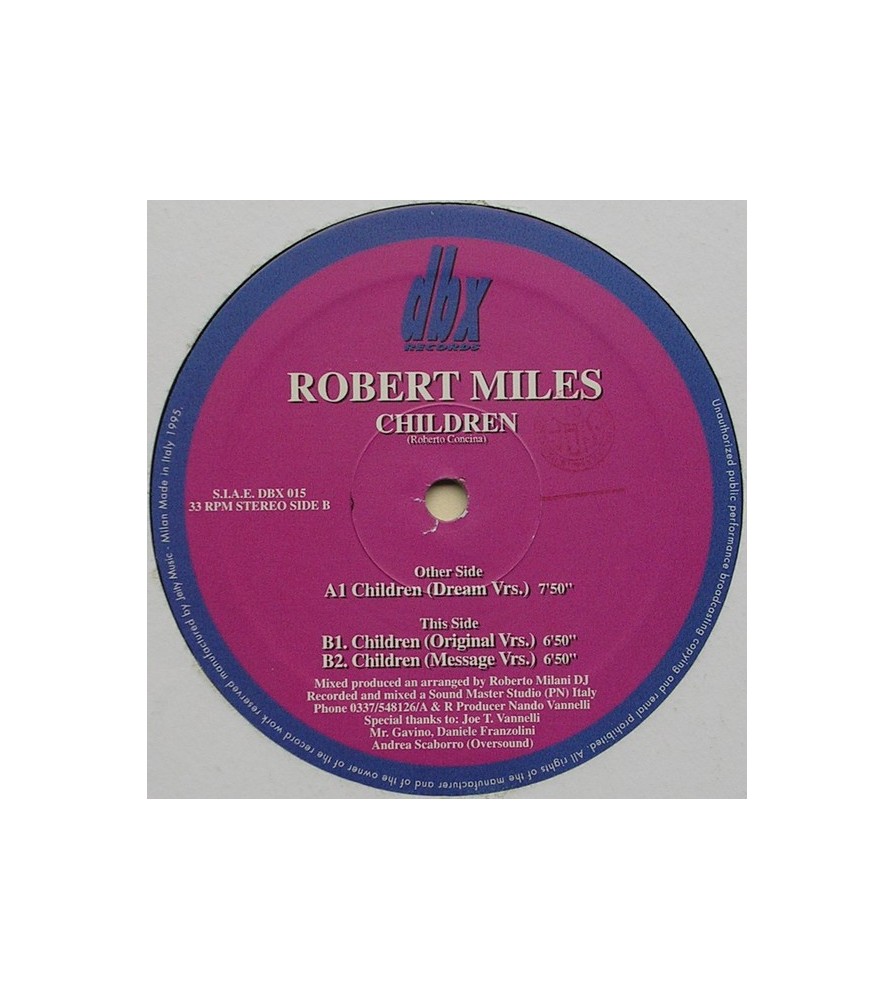 Robert Miles ‎– Children (IMPORT ITALIANO)