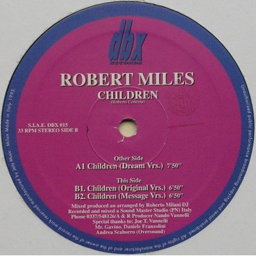 Robert Miles ‎– Children (IMPORT ITALIANO)