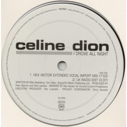 Celine Dion ‎– I Drove All Night