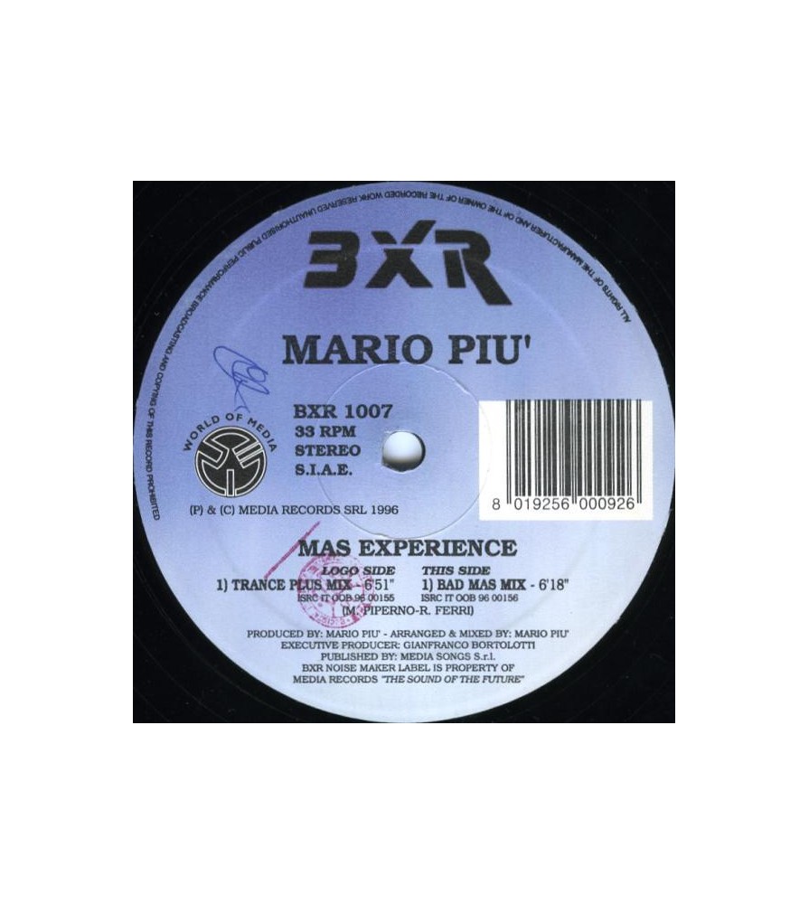 Mario Piu ‎– Mas Experience 