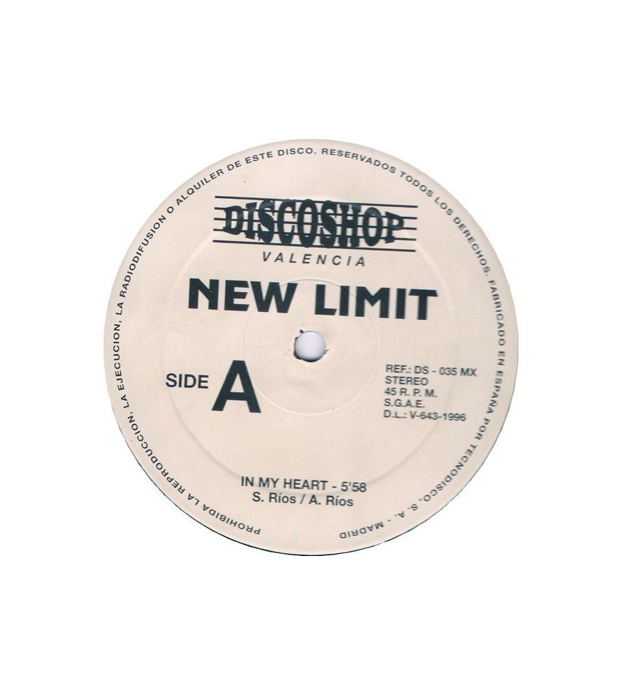 New Limit - In My Heart (PELOTAZO¡¡ DISCO ORIGINAL,BUSCADISIMO¡¡)