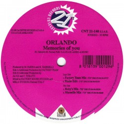 Orlando  ‎– Memories Of You (IMPORT)