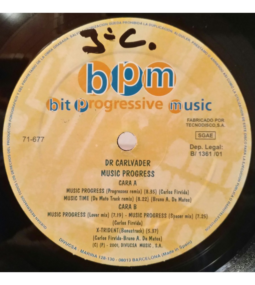  Dr. Carlvader ‎– Music Progress 