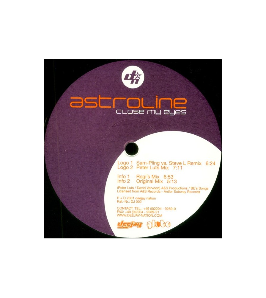 Astroline-Close My Eyes(TEMAZO REMEMBER¡¡ DISCO NUEVO¡¡ JOYA REMEMBER¡¡)