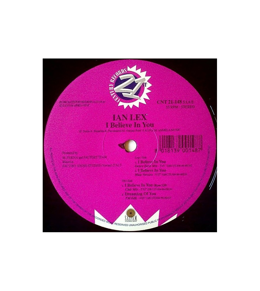 Ian Lex – I Believe In You (COPIA IMPORT ITALIANA¡)