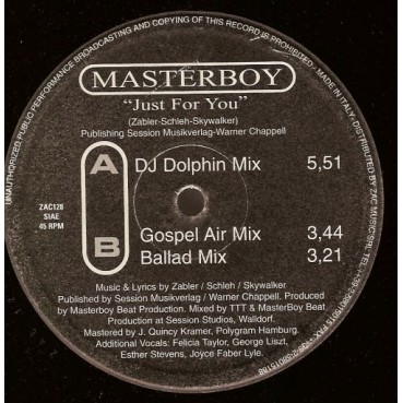 Masterboy - Just For You(TEMAZO HOOK & KKO BY PACO GARCIA¡¡)
