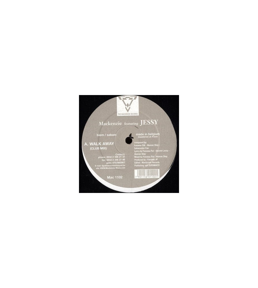 Mackenzie Featuring Jessy ‎– Walk Away 