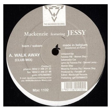 Mackenzie Featuring Jessy ‎– Walk Away 