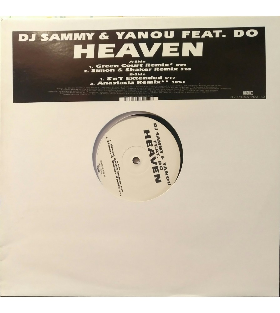 DJ Sammy & Yanou Feat. Do ‎– Heaven (DIGIDANCE)