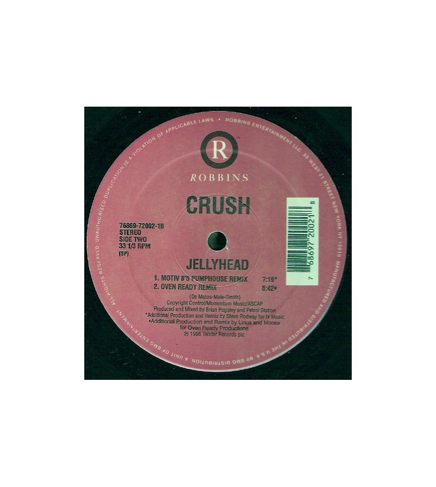 Crush - Jellyhead (COPIA IMPORT¡¡¡  TEMAZO RADICAL¡¡)
