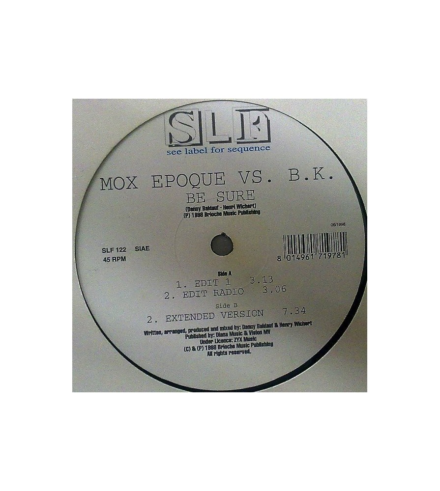 Mox Epoque vs. BK – Be Sure (EDICIÓN ITALIANA)