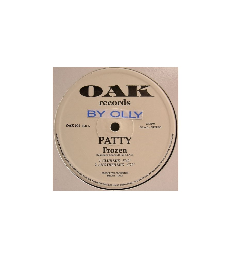 Patty ‎– Frozen 