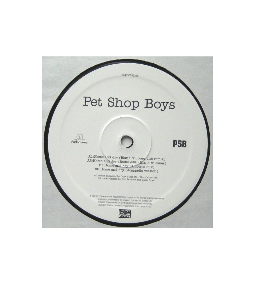 Pet Shop Boys ‎– Home And Dry 
