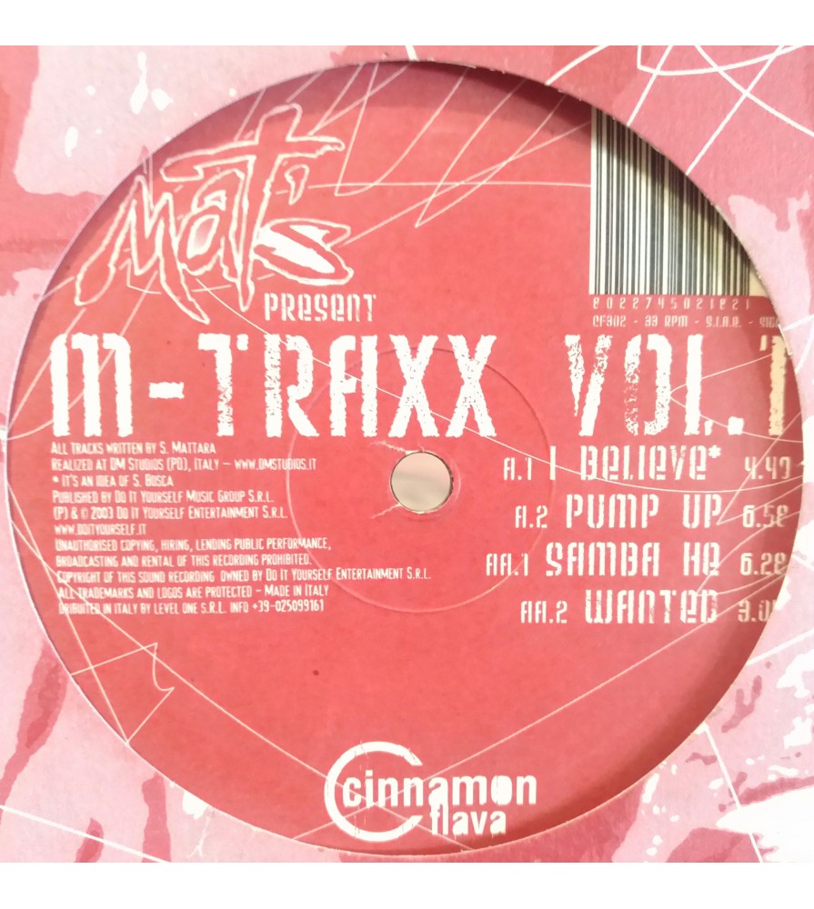 Mat's ‎– M-Traxx Vol. 1 