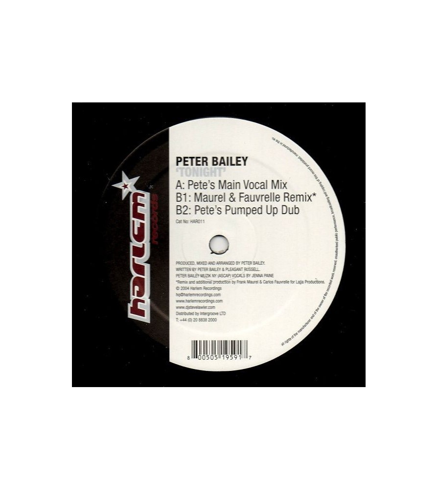 Peter Bailey ‎– Tonight 
