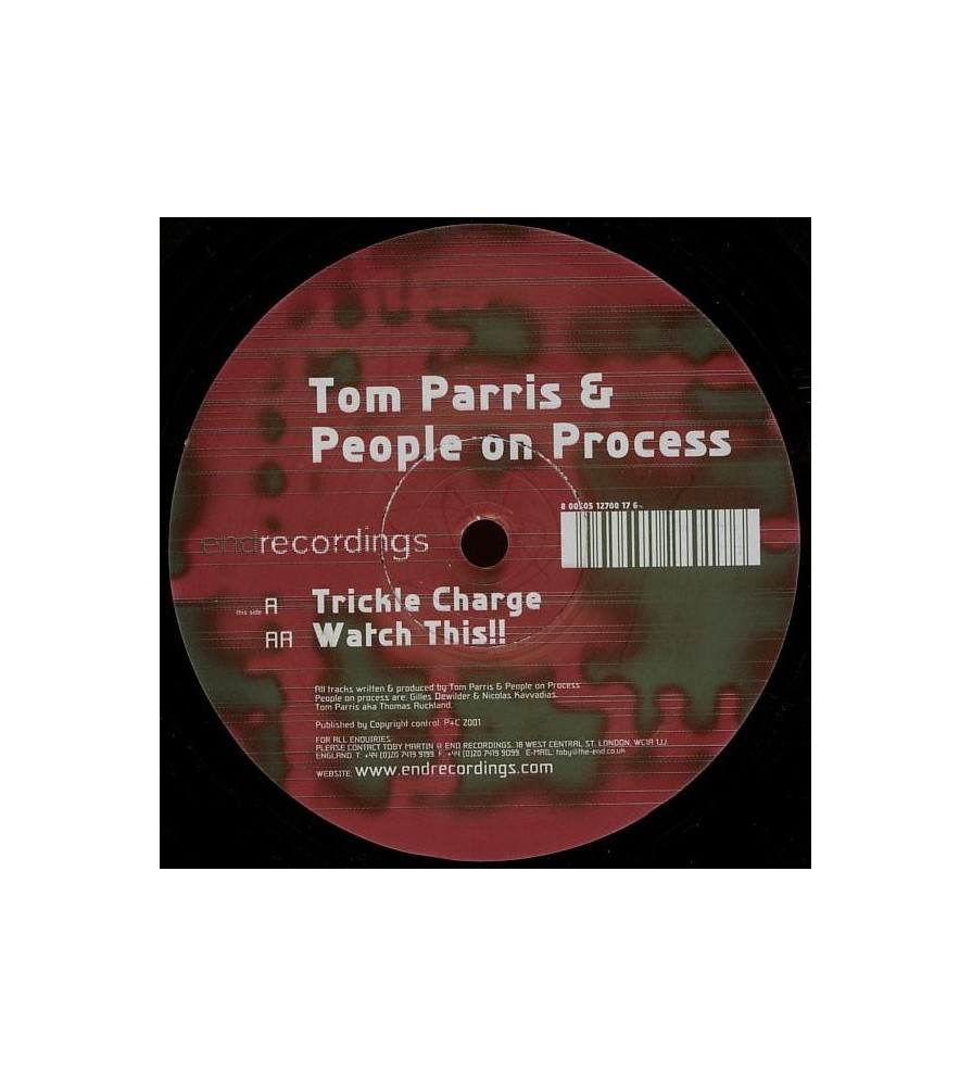 Tom Parris & People On Process ‎– Trickle Charge 