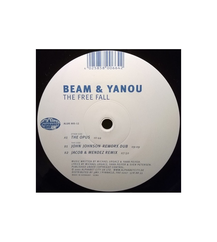 Beam & Yanou ‎– The Free Fall (ALPHABET CITY UK)