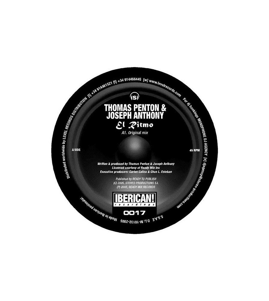 Thomas Penton & Joseph Anthony ‎– El Ritmo 