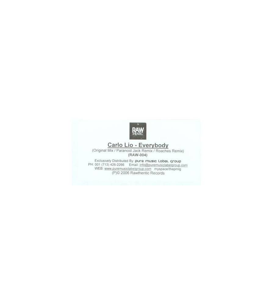 Carlo Lio ‎– Everybody 