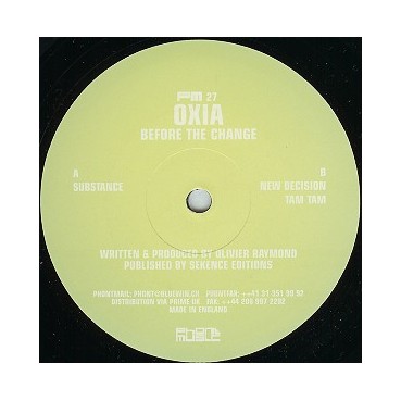 Oxia ‎– Before The Change 