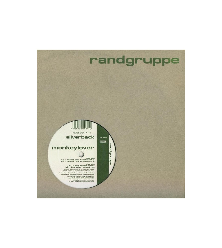 Silverback ‎– Monkey Lover (Remixes) 