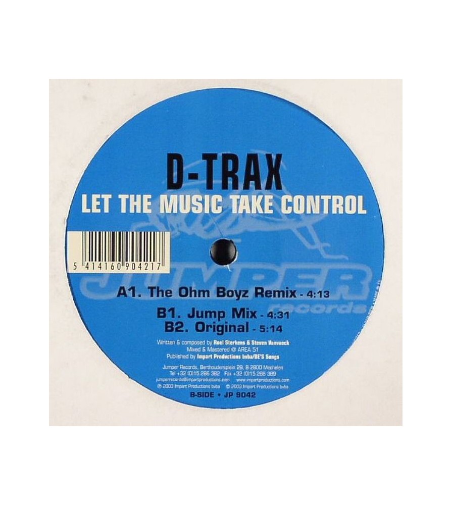 D-Trax ‎– Let The Music Take Control 