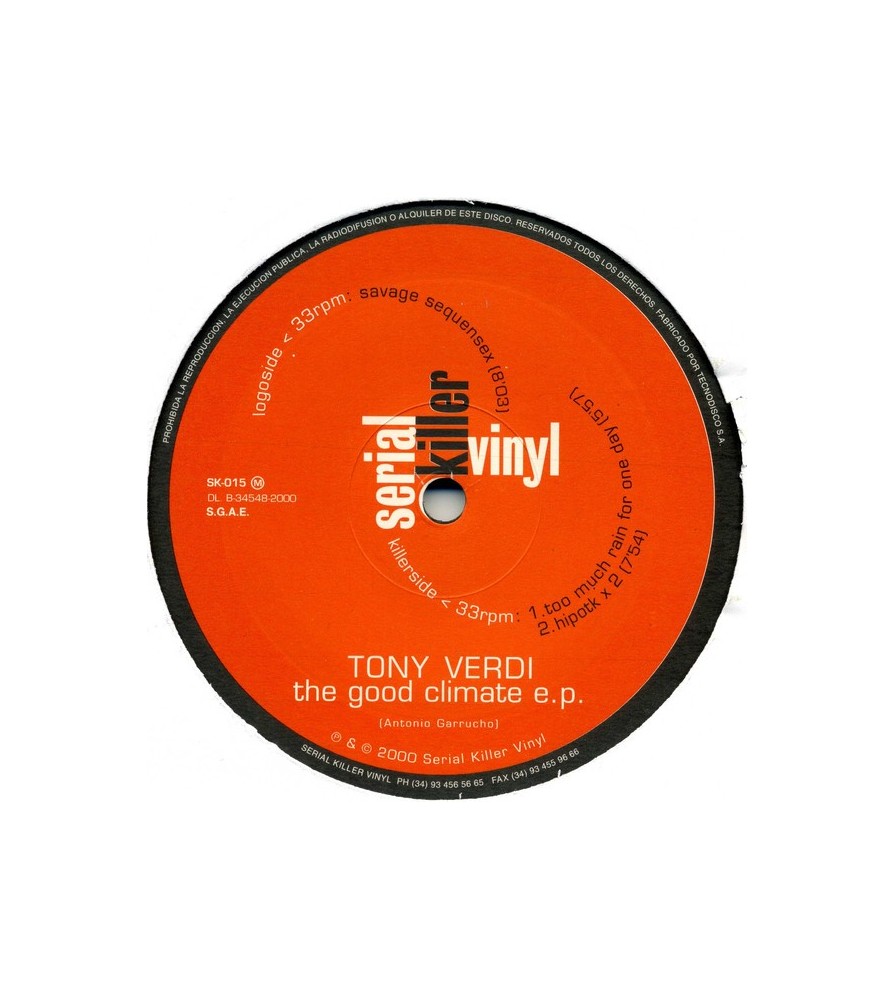 Tony Verdi ‎– The Good Climate EP