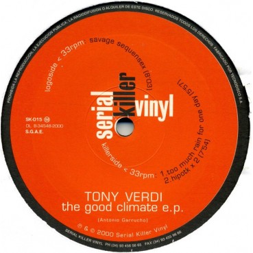 Tony Verdi ‎– The Good Climate EP