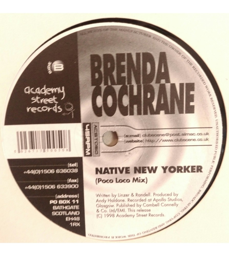 Brenda Cochrane ‎– Native New Yorker 