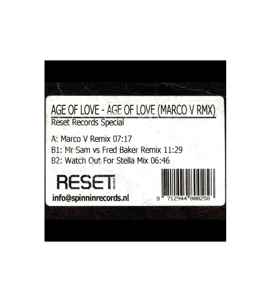  Age Of Love ‎– Age Of Love (Marco V Rmx) 