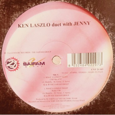 Ken Laszlo Duet With Jenny – What A Lonely Night
