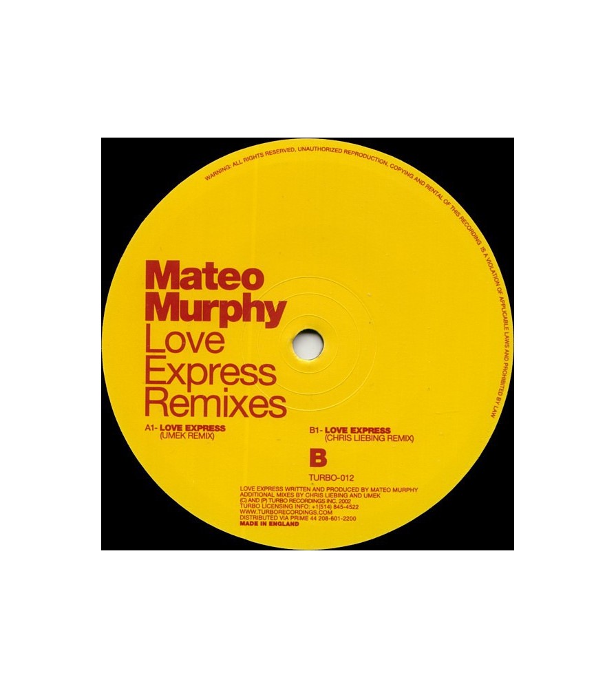 Mateo Murphy ‎– Love Express Remixes