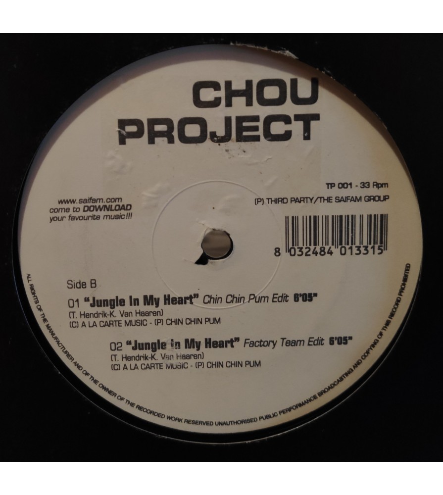 Chou Project - Jungle in my heart / Gal - What will i do (REEDICIÓN ITALIANA)
