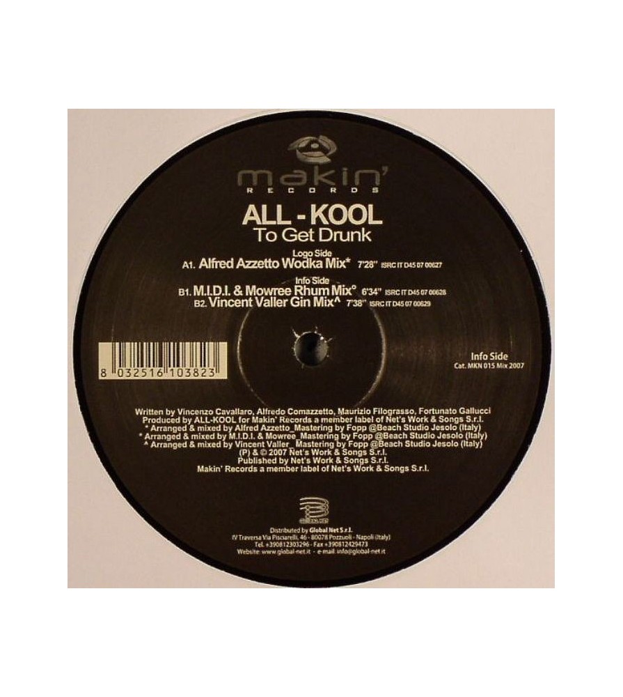 All-Kool ‎– To Get Drunk 