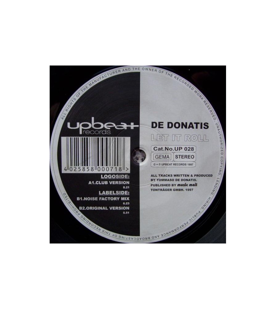 De Donatis ‎– Let It Roll 