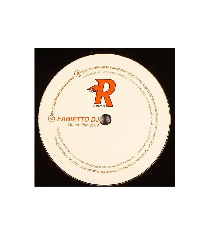 Fabietto DJ ‎– Generation 2000 (REDEMPTION)