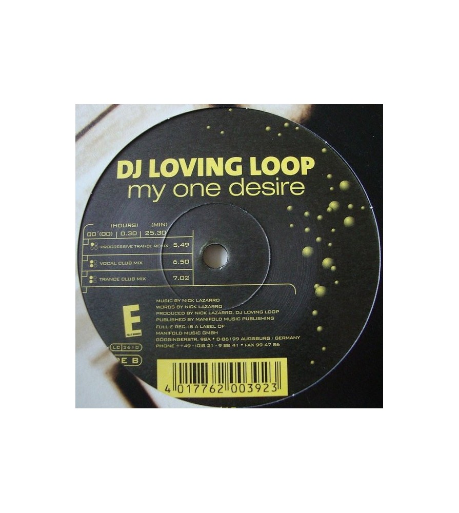 DJ Loving Loop – My One Desire 