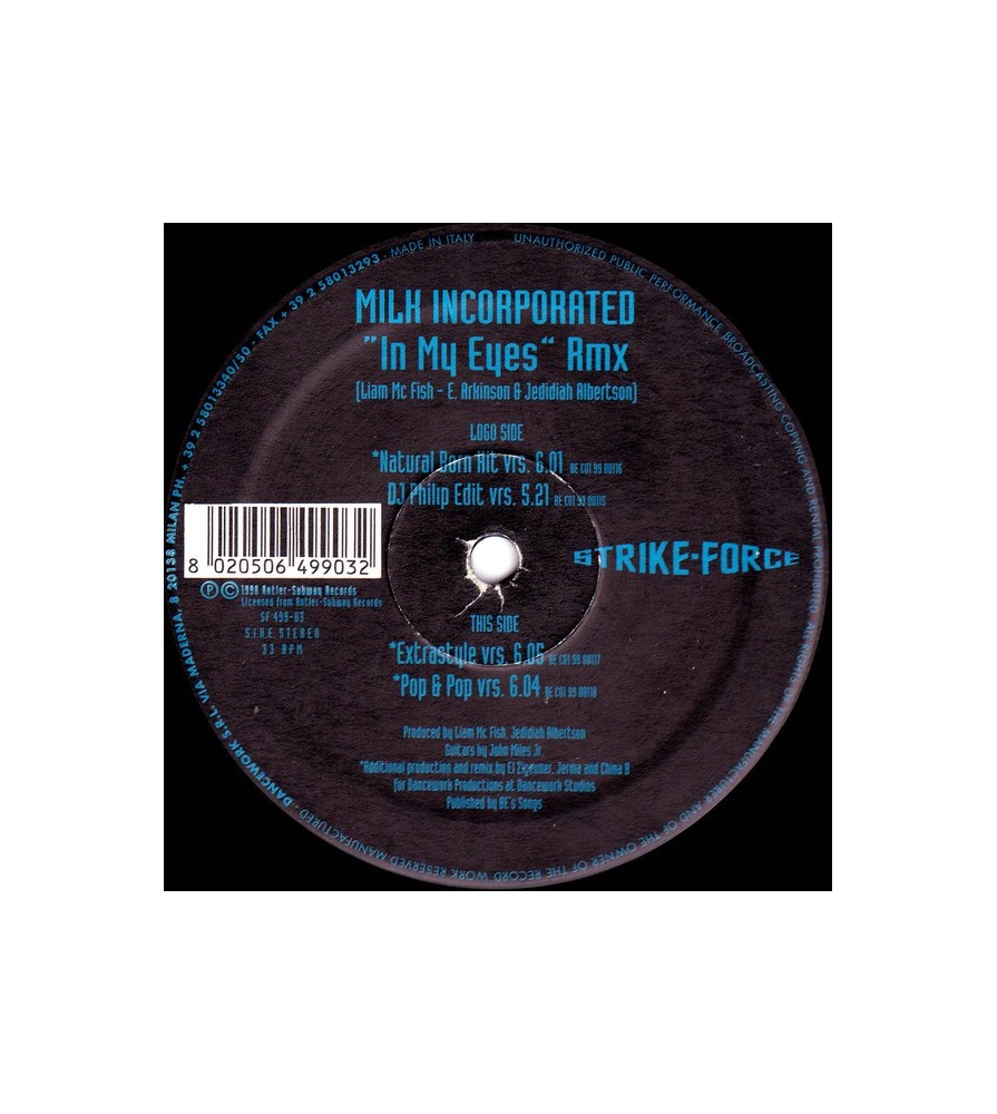 Milk Inc – In My Eyes (Remix) (VERSION ESPECIAL PARA DJS'S SIN DESCOMPASES¡¡¡ MUY BUSCADO¡¡)