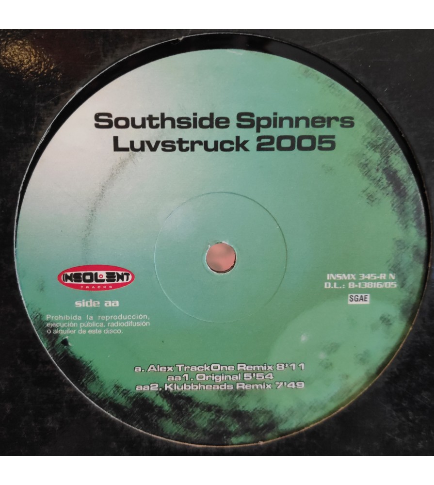 Southside Spinners – Luvstruck (2005 Remixes) (DISCO VERDE)