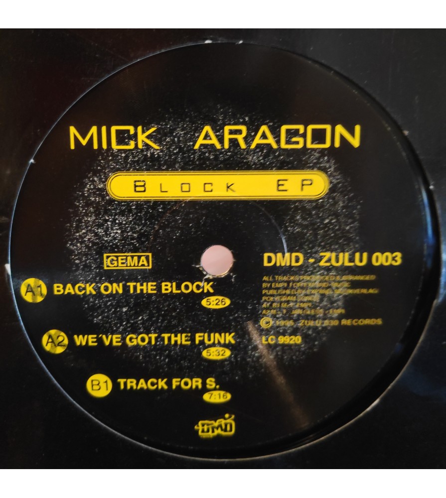 Mick Aragon ‎– Block EP 